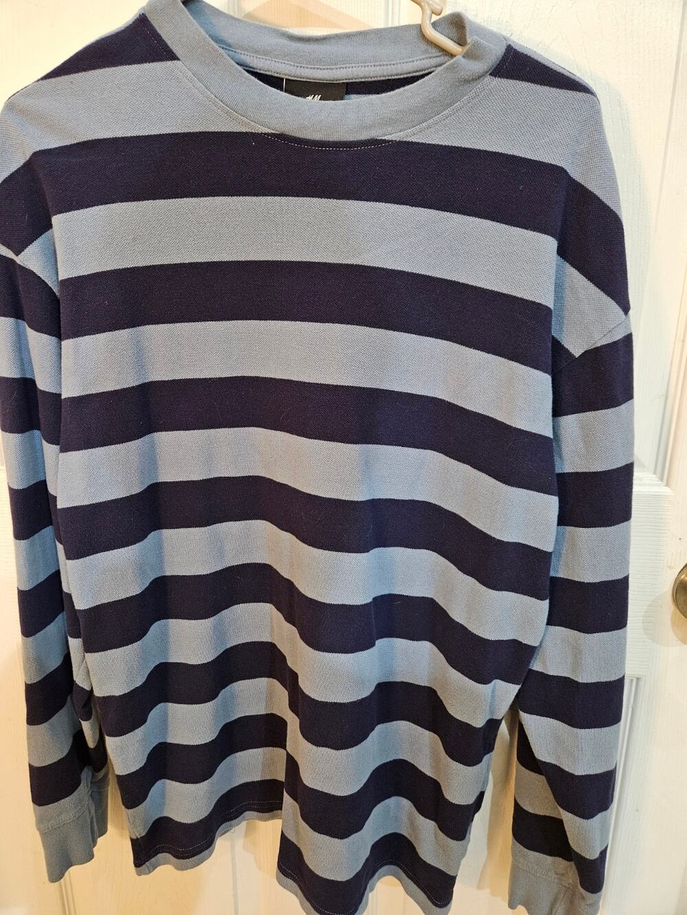H & M Brand HM Striped Oversized Fit  Shirt Size Small